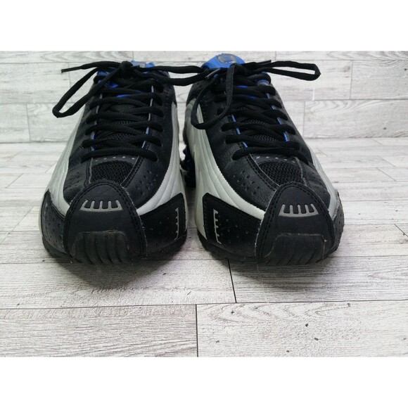 Men's Nike Shox R4 Retro Sneakers Silver Blue Black Shoes BV1111-100 Sz 10 2018 - Picture 6 of 13